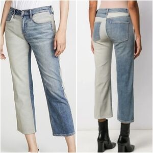 Current/Elliot "The Vanessa" Cropped Jeans in Two Faces